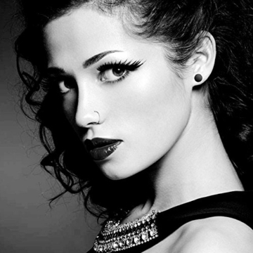 5 Paare 8 mm Tian Edelstahl Herren Ohrstecker Creolen Tunnel Ohrringe für Damen Fakeplug Fake Plug Ohrringe Edelstahl Herren Pierced Earrings Schwarz Stainless Steel Mens Womens Stud Earrings Set Ear Piercing Plugs Tunnel Punk Style - 