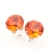 925 Sterling Silber Ohrstecker Ohrringe handgefertigt mit funkelnden Hyacinth Orange Kristall aus SWAROVSKI®. - 