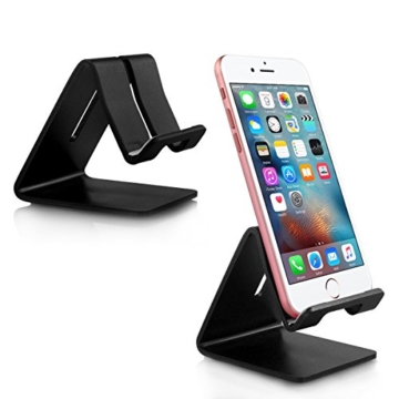 Alienwork Tablet Ständer für 4-12 Zoll Smartphone/Tablet Ständer Stand Halter Halterung Aluminium schwarz AD401F-02 - 