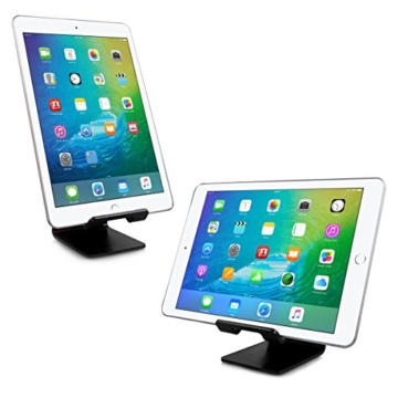 Alienwork Tablet Ständer für 4-12 Zoll Smartphone/Tablet Ständer Stand Halter Halterung Aluminium schwarz AD401F-02 - 