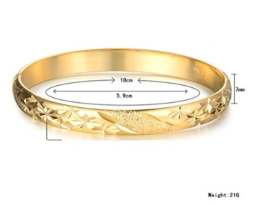 AnaZoz Modeschmuck Aramband 18K Gold Plattiert Armreifen für Damen Frauen - 