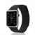 AWStech Strap 42mm für Apple Watch, 42mm Armband für Apple Watch 2, Leder Magnet Lock Loop Ersatzband Uhrenarmband Sportuhr Wrist Band Replacement, Schwarz -