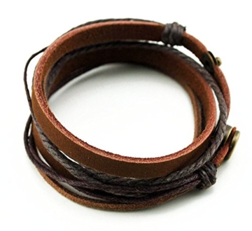 axy WICKELARMBAND SERIE 1 TWIC1! ECHT LEDER Armband Surfer Surferarmband (TWIC1-13) - 