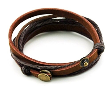 axy WICKELARMBAND SERIE 1 TWIC1! ECHT LEDER Armband Surfer Surferarmband (TWIC1-13) - 