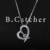 B.Catcher Kette Damen 925 Sterling Silber Zirkonia mit Lebhaft Herz Halskette mit Etui - 