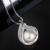 B.Catcher Kette Damen Perle Doppelt Blatt 925 Sterling Silber Halskette Anhänger Schmuck Geschenk - 