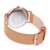 Damen-Armbanduhr - VOEONS - Minimalismus Leder Braun/Rosegold Damen Uhren E1078M - 