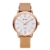 Damen-Armbanduhr - VOEONS - Minimalismus Leder Braun/Rosegold Damen Uhren E1078M -