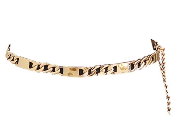 Damen Gürtelkette Gold Silber Schmuck Gürtel Kette Accessoires Taille GK 06 (Gold) -