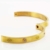 findout Damen 14K Roségold vergoldet Titan Stahl Ewigkeit Ring Armband, Frauen Mädchen, (f1393) (yellow gold plated) - 