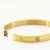 findout Damen 14K Roségold vergoldet Titan Stahl Ewigkeit Ring Armband, Frauen Mädchen, (f1393) (yellow gold plated) - 