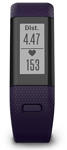 Garmin vívosmart HR+ Fitness-Tracker - GPS-fähig, Herzfrequenzmessung am Handgelenk, Smart Notifications Purple, M - L, 010-01955-31 - 
