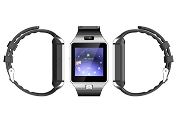 GSTEK Bluetooth Smartwatch Armbanduhr Handy-Uhr Smart Watch Uhr mit Kamera Schrittzähler Unterstützungs TF / SIM Karte für Android Samsung, HTC, Sony, LG, Blackberry, Huawei - 