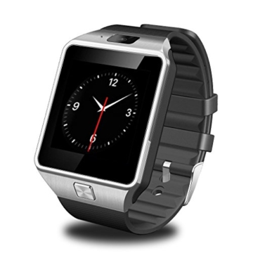 GSTEK Bluetooth Smartwatch Armbanduhr Handy-Uhr Smart Watch Uhr mit Kamera Schrittzähler Unterstützungs TF / SIM Karte für Android Samsung, HTC, Sony, LG, Blackberry, Huawei -