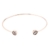 Happiness Boutique Damen Cuff Armband in Rosegold | Offener Armreif mit Schmucksteinen in Minimalist Design nickelfrei - 