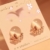 HuntGold 1 Paar süße Diamante Schmetterling Dazzling Katzenauge Ohrstecker Ohrringe - 