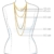 InCollections Damen-Halskette Elfe 925 Sterling Silber 1 Bernstein gelb 42 cm - 