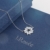 J.Rosée Kette Damen 925 Sterling Silber Zirkonia Halskette Silber mit Herz Anhänger 