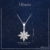 J.Rosée Kette Damen Halskette Silber Schmuck 925 Sterling Silber Zirkonia mit Schneeflocken Anhänger 