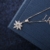 J.Rosée Kette Damen Halskette Silber Schmuck 925 Sterling Silber Zirkonia mit Schneeflocken Anhänger 
