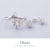J.Rosée Ohrringe Damen Silber Ohrstecker und Ringe 925 Sterling Silber Zirkonia mit Schneeflocken 