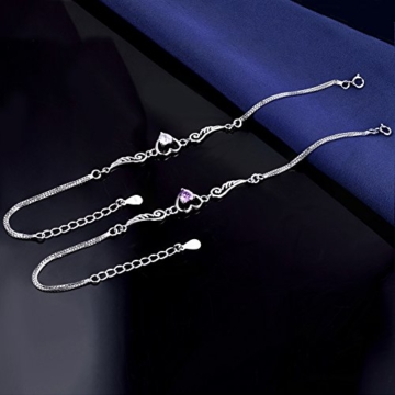 J.SHINE Schmuck Damen Armband Set Engelsflügel Herz Basic 925 Sterling Silber Zirkonia mit Etui - 