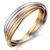 Kim Johanson Edelstahl Damen Armreif "Tricolor" mit 3 geschlossenen Ringen Roségold / Gold / Silber Armband inkl. Schmuckbeutel -