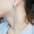 Latigerf Silber-Ton lange Quaste wieder Non-Pierced Ohrclips Ohrring Clips für nicht durchbohrte Ohren - 