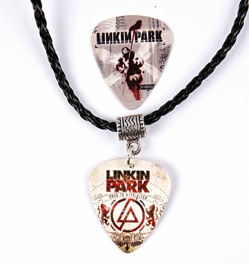 Linkin Park Gitarren Plektren Halskette + Passenden Plektrum - 