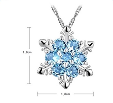 lumanuby Damen Ketten Mit Saphir Anhänger Halskette Diamant Mode schmuck Geschenk Für Mutter Freundin Liebhaber - 