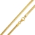 MATERIA 925 Silber Schlangenkette Gold - Damen Halskette 18K vergoldet 750er Gold Kette 1,2mm in 40 - 90 cm #K22-G, Länge Halskette:40 cm -