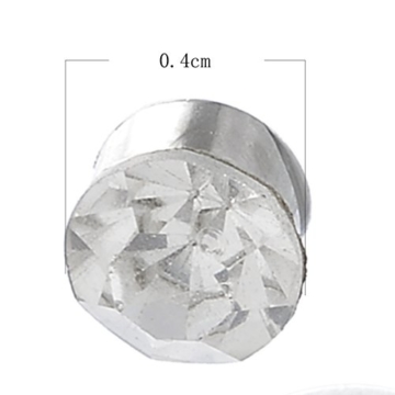 MJARTORIA Damen Magnet Ohrringe Set Bunt CZ Kristall Magnet Ohrclip Fakeplugs Fake Clips Tunnel 7 Stück (7 Stück) - 