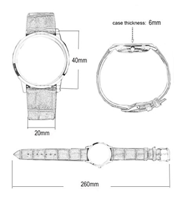 Mode Schöne Damenuhren Quarzuhr PU Uhrenarmband Kleid Armbanduhr Armbanduhren für Damen Armbanduhren für Mädchen,Grau-Silber - 