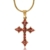 MyGold Granat-Anhänger (ohne Kette) Gold 585 Edelsteine Kreuz Hochglanz Glorian V0011511 - 