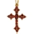 MyGold Granat-Anhänger (ohne Kette) Gold 585 Edelsteine Kreuz Hochglanz Glorian V0011511 -