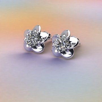 ONECK Damen Schmuck set 925 Sterling Silber Ohrringe Silber mit Kette Silber - 