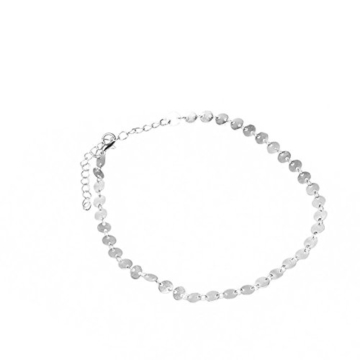 Saingace Frauen Sexy Denim Übertreibung mit Halskette (Silber) -