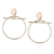 SIX "Trend" große Damen Ohrclips mit goldenen Ringen und Stäben, keine Ohrlöcher benötigt, Party, It-Piece, Fashion (434-531) -