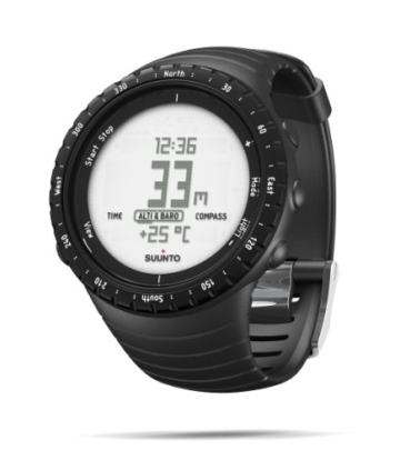 Suunto Unisex Core Outdoor-Uhr für alle Höhenlagen, Höhenmesser, Barometer, Wetterfunktionen, Robustes Verbundgehäuse, standard schwarz, Wasserfest (30 m), SS014809000 - 
