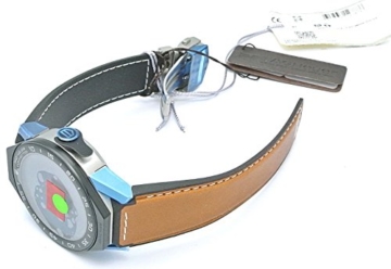 Uhr Tag Heuer Connected Modular sbf8 a8001.11ft6110 Quarz (Batterie) Titan Quandrante schwarz Armband Leder - 