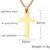 Vnox Herren Edelstahl Einfache Kreuz Kreuz Anhänger Halskette mit 60cm Kuban Kette Gold - 