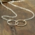 Zwei-Ton-Ewigkeits-Halskette, 925er Sterlingsilber & 14 Karat Goldgefüllt, 45,7 cm - 