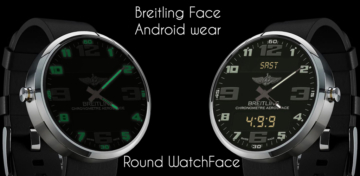 Breitling Aerospace World Timer Watch Face Android wear wmwatch - 2